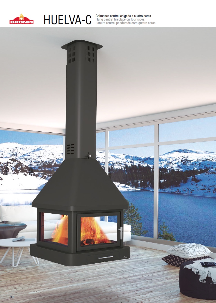 Chimenea de leña Bronpi HUELVA 16 kW