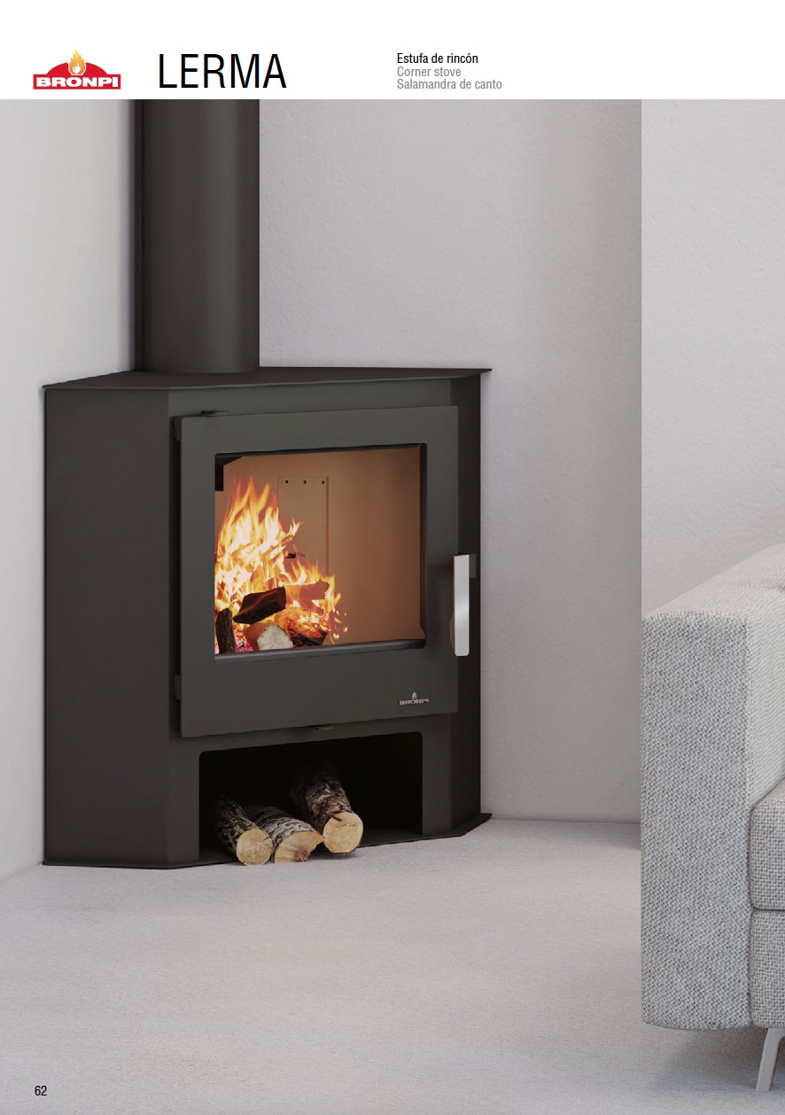 Estufa de leña Bronpi LERMA 9 kW