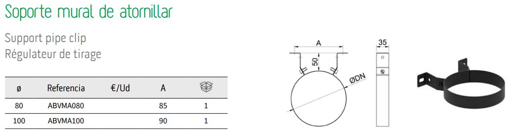 Soporte mural Exopellet